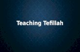 Teaching Tefillah