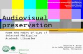 Audiovisual preservation