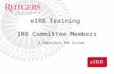 eIRB Training  IRB Committee Members