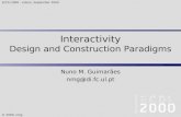 Interactivity Design and Construction Paradigms