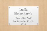 Luella  Elementary’s