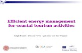 Efficient energy management for coastal tourism activities