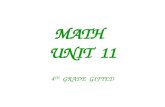 MATH   UNIT  11