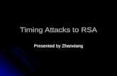 Timing Attacks to RSA