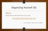 Organizing Yourself 101