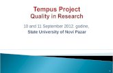 Tempus Project Quality in Research