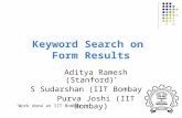 Keyword Search on  Form Results