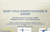 SHORT CYCLE HIGHER EDUCATION IN EUROPE