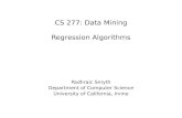 CS 277: Data Mining Regression Algorithms