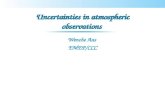 Uncertainties in atmospheric observations