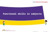 Functional skills in subjects