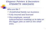 Elegance Painters & Decorators      0755490779  0404154291