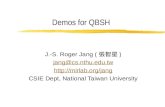 Demos for QBSH