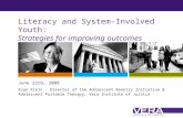 Literacy and System-Involved Youth: Strategies for improving outcomes