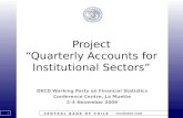 Project “Quarterly Accounts for Institutional Sectors”
