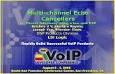 Multi-channel Echo Cancellers for Packet Telephony using a low cost DSP