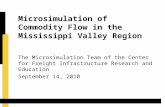 Microsimulation of Commodity Flow in the Mississippi Valley Region