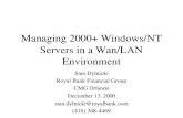 Managing 2000+ Windows/NT Servers in a Wan/LAN Environment