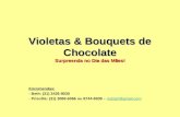 Violetas & Bouquets de Chocolate Surpreenda no Dia das Mães!