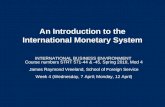 An Introduction to the International Monetary System