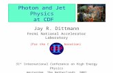 Photon and Jet Physics  at CDF