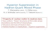 Hyperon Suppression in Hadron-Quark Mixed Phase T. Maruyama  (JAEA)  , S. Chiba  (JAEA) ,