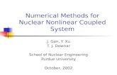 Numerical Methods for Nuclear Nonlinear Coupled System