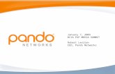 January 7, 2009 DCIA P2P MEDIA SUMMIT Robert Levitan CEO, Pando Networks