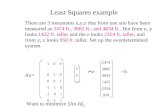 Least Squares example