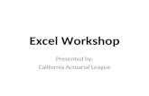 Excel Workshop