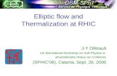 Elliptic flow and Thermalization at RHIC