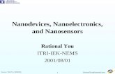 Nanodevices, Nanoelectronics, and Nanosensors