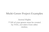 Multi-Genre Project Examples