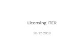 Licensing ITER