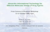 Hierarchic Informational Technology for Effective Molecular Design of Drug Agents