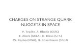 CHARGES ON STRANGE QUARK NUGGETS IN SPACE