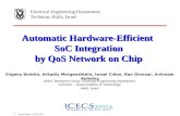 Automatic Hardware-Efficient  SoC Integration by QoS Network on Chip