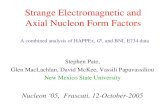 Strange Electromagnetic and Axial Nucleon Form Factors