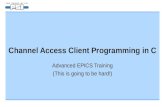 Channel Access Client Programming in C