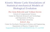 Kinetic Monte Carlo Simulations of Statistical-mechanical Models of Biological Evolution