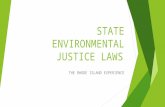 STATE ENVIRONMENTAL JUSTICE LAWS