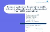 Simple Antenna  Diversity  with inherit directional information for SDMA operation