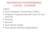 ADVANCED POGRAMMING  (JAVA)   COURSE