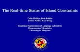 The Real-time Status of Island Constraints