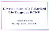 Development of a Polarized  3 He Target at RCNP