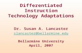 Differentiated Instruction Technology Adaptations
