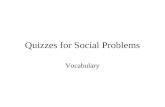 Quizzes for Social Problems