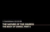 The Nature of the Church The Body of Christ, Part II