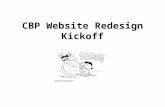 CBP Website Redesign Kickoff