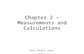 Chapter 2 – Measurements and Calculations